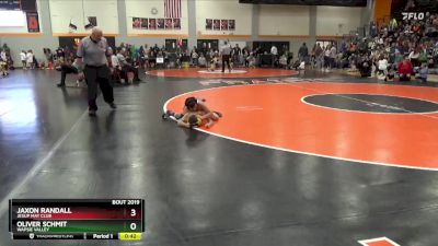 PW-16 lbs Round 1 - Jaxon Randall, Jesup Mat Club vs Oliver Schmit, Wapsie Valley