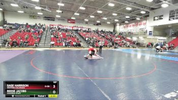 197 lbs Cons. Round 3 - Sage Harrison, Western Colorado vs Reese Jacobs, Chadron State