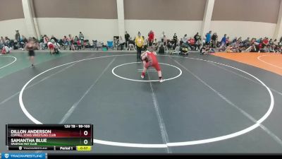 99-103 lbs Round 2 - Samantha Blue, Spartan Mat Club vs Dillon Anderson, Coppell Stars Wrestling Club