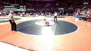 1A 132 lbs Champ. Round 1 - Brandon Green Jr., Roxana vs Nelson Benesh, Oregon