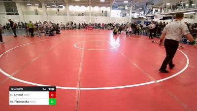 112 lbs Final - Bradley Ament, Wolfgang Wr Ac vs Mark Pietruszka, MarcAurele WC