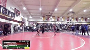 165 lbs 5th Place Match - Sebastian Parada, Centennial vs Andres Martinez, San Jacinto Valley Academy
