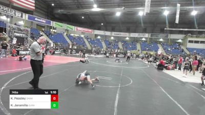 74 lbs Final - Knox Peasley, Omak Wrecking Crew Wrestling vs Karson Jaramillo, Duran Elite