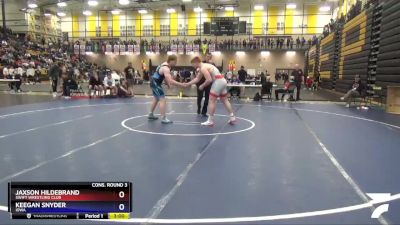 220 lbs Cons. Round 3 - Jaxson Hildebrand, SWIFT Wrestling Club vs Keegan Snyder, Iowa