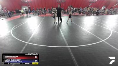 63 lbs 5th Place Match - Jonah Stuebs, Neenah Wrestling vs Lucas Clemment, Team Nazar Training Center