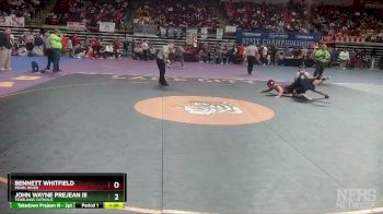 D 2 195 lbs Semifinal - John Wayne Prejean III, Teurlings Catholic vs Bennett Whitfield, Pearl River