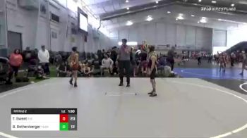 78 lbs Rr Rnd 2 - Tyler Sweet, The Club vs Bobby Rothenberger, Team Hammer WA