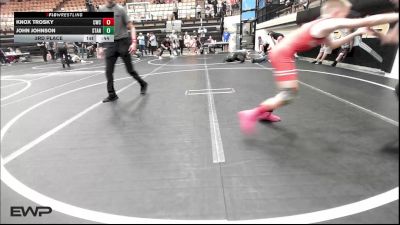 84 lbs 3rd Place - Knox Trosky, Claremore Wrestling Club vs John Johnson, Standfast OKC