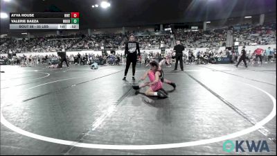 55 lbs Consolation - Ayva House, Hinton Takedown Club vs Valerie Baeza, Woodward Youth Wrestling