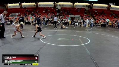 64-68 lbs Quarterfinal - Cole Sloan, Westshore vs Benjamin Largent, Unattached