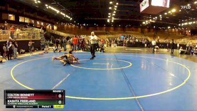 92 lbs Round 1 - Colton Bennett, Lake Gibson Braves vs Kashta Freeland, Glasgow Wrestling Academy