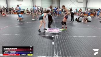 128 lbs Finals (2 Team) - Vivian Urriola, Reverence Wrestling vs Isabella Moore, Fierce & Scrappy