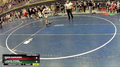 110 lbs Champ. Round 2 - Dixon Rasmussen, JWC vs Landon Stohel, Sublime Wrestling Academy