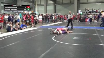 115 lbs Cons. Round 3 - Hadlie Younkin, Oakley Wrestling Club vs Jolie Corcoran, Jr. Kaws