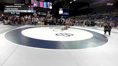 88 lbs Champ. Rd Of 16 - Braxton Conyers, ID vs Crue Hatchell, IL