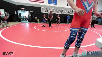 96-100 lbs Rr Rnd 2 - Easton Rowan, Wyandotte Youth Wrestling vs Aaliyah Coombes, Wyandotte Youth Wrestling