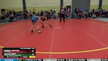 100 lbs Cons. Round 3 - August Hartung, Stillwater vs Keagan Berg, Victory School Of Wrestling