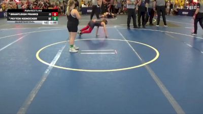 Quarterfinal - Peyton Kidnocker, Miami Trace vs Brantleigh Franks, Perkins Youth