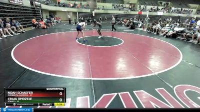 113 lbs Quarterfinals (8 Team) - Noah Schaefer, Zumbrota-Mazeppa vs Craig Omozeje, Staley