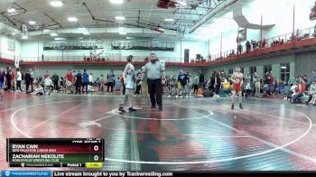 90 lbs Cons. Round 2 - Ryan Cain, New Palestine Junior High vs Zachariah Nekolite, Noblesville Wrestling Club