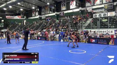 119 lbs Cons. Round 1 - Isaac Foster, WI vs Jeremiah Hayes, IL