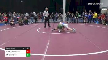 105 lbs Quarterfinal - Justin Bennethum, Northern Lebanon vs Matej Belicic, Central Dauphin