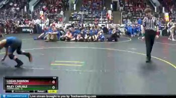 119 lbs Round 2 (4 Team) - Logan Dawson, Lowell Red vs Riley Carlisle, Harper Creek