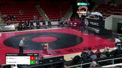 141 lbs Finals (2 Team) - Myrin Nixon, Morgan State vs Tyson Sherlock, Davidson