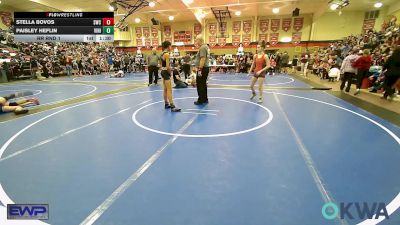 97-102 lbs Rr Rnd 1 - Paisley Heflin, Vinita Kids Wrestling vs Stella Bovos, Salina Wrestling Club