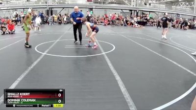 84 lbs Semis (4 Team) - Smallz Koert, Iron Horse vs Dominik Coleman, Team Shutt