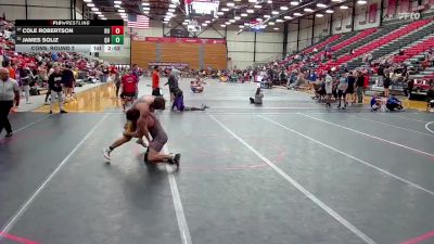 197 lbs Cons. Round 2 - Cole Robertson, Drury vs James Soliz, Quincy