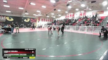 125 lbs Cons. Round 2 - Danyakessandra Saucedo, San Jacinto vs Giselle Segura, Hemet