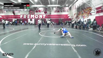 126 lbs Cons. Round 1 - Landon Lake, Clovis vs Uriel Lara Chaparro, James Lick