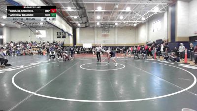 150 lbs Round Of 16 - Ezekiel Cherival, Hampden Charter High vs Andrew Davison, Sandwich