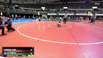 National 3-5 64 Quarterfinal - Jameson Lohr, Williamsburg Wrestling Club vs Dylan Fridley, Powhatan Youth Wrestling Club