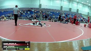 110 lbs Finals (2 Team) - Daniel Brown Jr., Center Grove Wrestling Club vs Hank Johnson, Delta Wrestling Club Inc.
