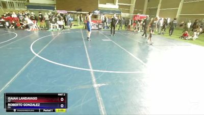 132 lbs Cons. Round 1 - Isaiah Landavaso, AZ vs Roberto Gonzalez, CA