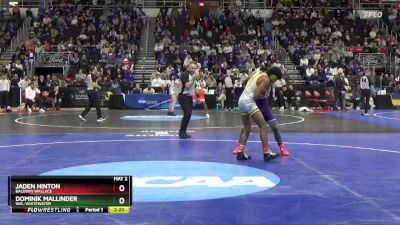 133 lbs Cons. Semi - Jaden Hinton, Baldwin Wallace vs Dominik Mallinder, Wis.-Whitewater