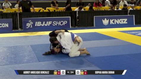 Sophia Maria Duran vs Aubrey Angelique Gonzalez 2026 Pan Jiu Jitsu IBJJF Championship