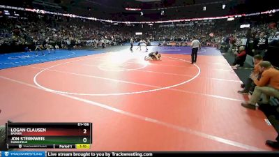 D1-106 lbs Quarterfinal - Jon Sternweis, Marshfield vs Logan Clausen, Badger