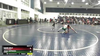 120 lbs Champ. Round 1 - David Golz, Trabuco Hills vs Knox Espinoza, LB Poly
