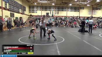 52-56 lbs Round 1 - Cameron Gilbert, NOVA WC vs Cj Burns, Ranger WC
