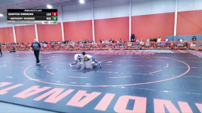 125 lbs Quarterfinal - Anthony Hughes, Marian University (IN) vs Quniton Simmons, Lourdes University