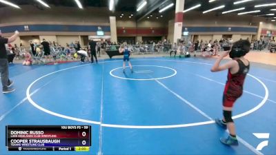 59 lbs Round 2 - Dominic Russo, Lake Highlands Club Wrestling vs Cooper Strausbaugh, Texans Wrestling Club
