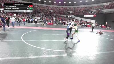 95 lbs Cons. Round 2 - Eli Swenson, Ithaca-Weston Wrestling vs Austin Lehmann, Melrose-Mindoro