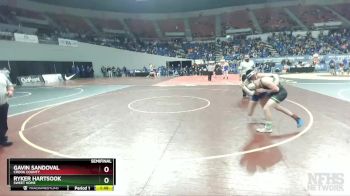 4A-152 lbs Semifinal - Gavin Sandoval, Crook County vs Ryker Hartsook, Sweet Home