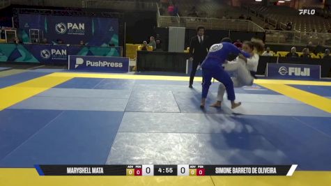 Simone Barreto De Oliveira vs Maryshell Mata 2025 Pan Jiu Jitsu IBJJF Championship