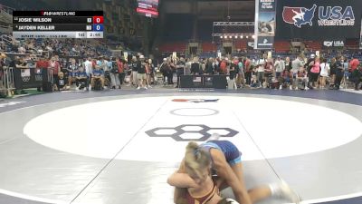 110 lbs Champ. Rd Of 16 - Josie Wilson, Kansas vs Jayden Keller, Missouri