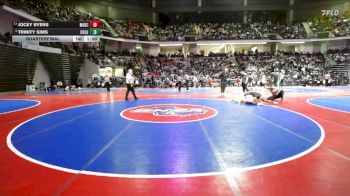 135 lbs Quarterfinal - Trinity Sims, Columbus vs JOCEY BYERS, Madison County