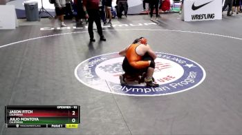 92 lbs 7th Place Match - Julio Montoya, California vs Jason Fitch, California